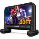 VIVOHOME 20 FT Inflatable Projector Screen for Outside, Blow Up Movie Screen Outdoor Use, Mega Large TV Screen with Carry Bag for Backyard, Tube Leg Support