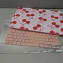 B BELK Compatible with MacBook Air 13 inch Case 2026 2025 2024-2022 M5 M4 M3 M2 A3449 A3240 A3113 A2681, Plastic Hard Shell+Keyboard Cover+Screen Protector for MacBook Air 13.6 inch Case, Cherry Bow