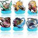 deenor 6Pcs Party supplies set Honeycomb Centerpieces Double Sided Table Topper for Birthday Party Decorations
