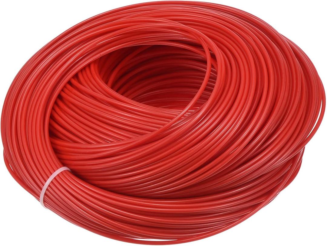 PATIKIL Wicker Repair Kit, 296ft 2.5mm Round Synthetic Rattan Material Plastic Wicker Woven Rattan Set for DIY Craft and Weaving Basket Making, Red