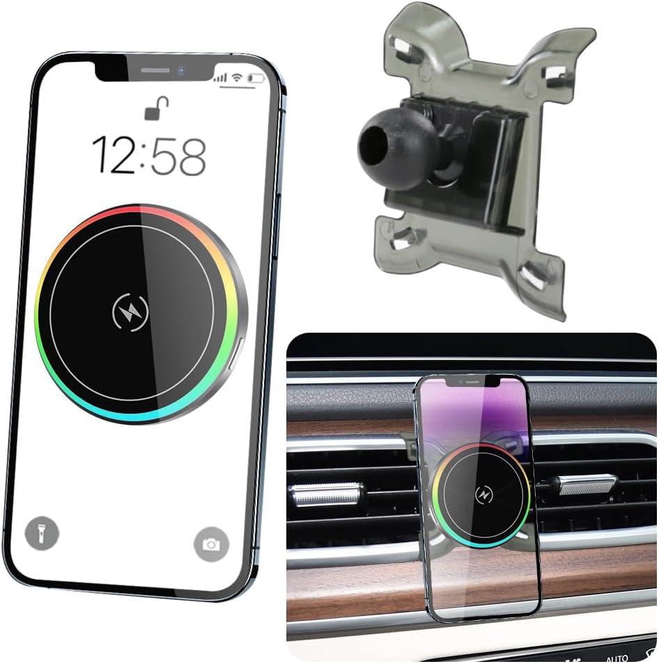 Car Magnetic Phone Mount for Mercedes Benz GLE-Class 2020-2026 and Benz GLS Class 2020-2026 Auto Interior Accessories Best Cellphone Holder Fast 15W Wireless Charger Cell Phones Charging Screen Stand