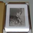 11x14 Picture Frame, USA-Sourced Walnut Wood Photo Frames with HD Tempered Glass, Handcrafted Rounded Corner 11 x 14 Wooden Frame Matted to 8x10 Photos, Gallery Wall Frames for Posters & Art Prints