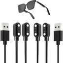 2-Pack Magnetic Cable Compatible with SKCT Smart Glasses Charger,Replacement for SKCT BG-02 Smartglasses USB Charging Cord