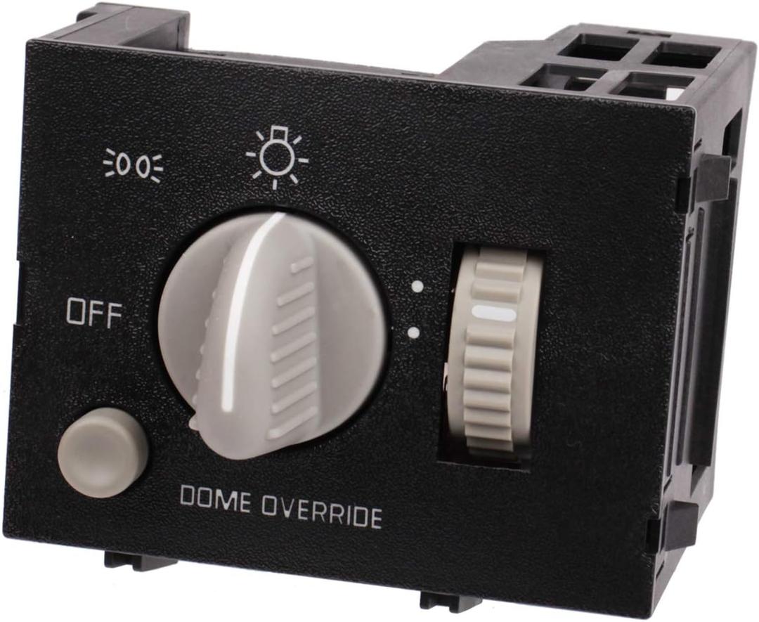 Headlight Switch Compatible with 1995-1998 Chevy C1500 K1500, D1523H - Headlamp, Instrument Panel Dimmer, and Dome Lamp Switch for Express 1995-1998 HLS31