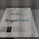 Angol Shiold Wood Toilet Seat, Zinc Alloy Hinges (Elongated, White)