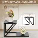 Honla Desktop Shelf,2 Tier Wood and Metal Desk Shelf for Top of Desk,2 Pack Small Desktop Shelves,Black