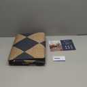 Lahome Checkered Easy Jute Entryway Rug, 3x5 Washable Area Rugs for Living Room Outdoor Patio, Non Slip Blue Indoor Door Mat Checkerboard Throw Carpet for Entry Front Door Guestroom Deck