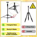 Tripod Stand for Nex Playground Console, Perfect for Nex Playground Game System for Kids & Families, Adjustable Height Stable Holder for Viedo Games in Indoor & Outdoor