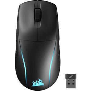 Corsair M75 Wireless RGB Lightweight FPS Gaming Mouse  26,000 DPI  Swappable Side Buttons  iCUE Compatible  PC  Black