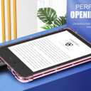 MoKo Case for 6" All-New Kindle (11th Generation-2024/2022 Release), Ultra Clear Soft Flexible Transparent TPU Skin Bumper Back Cover Shell, Glitter Flowers Pink