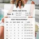 Blooming Jelly Womens Bathing Suit Cover Up Pleated Lace Up Swim Beach Dress Flower Trim Swimsuit Coverup with Pockets (M)