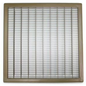 HVAC Premium 20" X 25" or 25" X 20" Heavy Duty Walkable Floor Grille - Fixed Blades Air Grille - Brown [Outer Dimensions: 21.75 X 26.75]