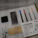 Dry Erase Calendar with Light, 13x9, USB-Powered Light Up Whiteboard, Includes 4 Markers & Eraser, Monthly Planner, Productivity Tracker, Home & Office Calendar