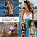 Nimiah Waterproof Bathing Suit Inserts - Swimsuit Push up Bra Pads 3 Pairs Removable Bikini Padding for Women