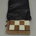 15" Wooden Chess Set | Folding Board, 2 Extra Queens | Magnetic Chess Board Set for Adults & Kids, Pieces Storage Slots Checkers Game for Kids Portable Travel Chess Game for Beginner (Original Wood Color)