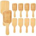 2 x 20 Pcs Bamboo Hair Brush Detangling Brush for Women Men, 9.84 × 3.4''