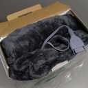 Sealy Heated Electric Blanket Full Size, Flannel Electric Blanket with 10 Heating Levels & 1-12 Hours Auto Shut Off, Fast Heating Warming Blanket, Machine Washable, Grey, 80 x 84 Inch