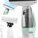 Kiato Window Vacuum Squeegee Cordless, Electric Window Vac, Rechargeable Window Cleaner with Spray Bottle, for Cleaning Windows, Mirrors, Glass, 2200mA, WC10