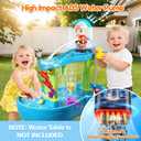 Water Table Pump Kids Toys: Firefighter Water Table Pump Continuous Flow Adjustable Water Pressure 12V Safe Plug-in Long Cord No Drilling Kids Outdoor Water Play Toys Accessories for Toddlers 1-3 4-8