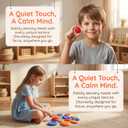 108pcs Color Random Fidget Toys Sensory Stone for KidsTextured Soft Worry Stone for Autism Kids Calming - Fidget Stress Toys for Students Anxiety Relief - Small Prizes Fidget Toys