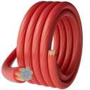 4 Gauge 4 AWG 15 Ft Red Power/Ground Wire Cable, True Spec Transparent Flexible Soft Touch Welding Battery Cable for Car Audio, Speaker, Solar, Marine, Generator, Automotive, RV