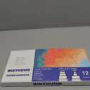 Jumbo Poster Markers Set: 12 Colors Large 15mm Wide Tip Permanent Ink Thick Acrylic Paint Pens for Rock Painting, Stone, Glass, Wood, Ceramic, Metal, Plastic, Fabric (Multicolor)