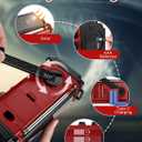 10000wAh/37000mWh Emergency Hand Crank Radio, Solar AM FM NOAA Weather Radio, 5 Charging Methods, Torch & LED Reading Light, SOS Alarm for Winter Storm Emergency, Red