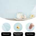 Lovdeco Soft Blue Glass Subway Tile, Glass for Bathroom Kitchen Shower Backsplash Wall, 4 x 12 Inches, 4 Sq.Ft.