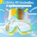 VegoVia Kids Swim Goggles 2 Pack, Anti-Fog UV Protection Wide View Swimming Goggles for kids 3-15 Youth Boys Girls Toddler