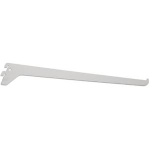 Rubbermaid Single Track System Bracket 12" White Upright Bracket Shelving and Organization Compatible with Rubbermaid Track System