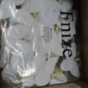 Fnize Orchid Stems Artificial Flowers Real Touch Latex Faux Phalaenopsis Branches 9 Large Blooms 38 Inches 2pcs White