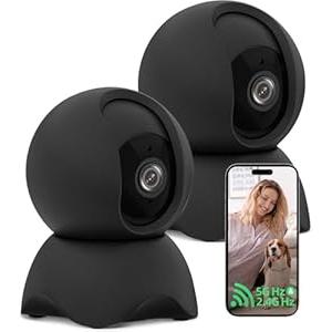 YYSY Security Indoor Camera, 1080P HD Dog & Baby Monitor, 5/ 2.4GHz with Motion Detection，SD & Cloud Storage，Night Vision Pet & Baby Camera Two Way Audio, Privacy Mode, Black 