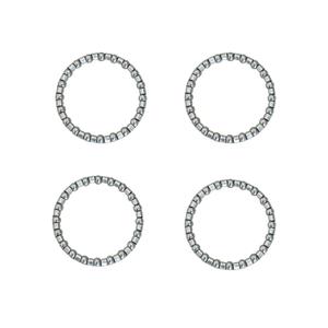 2 x 4PCS Bike Headset Fork Bearings 5/32" x 20 Balls, Bicycle Frame Ball Bearings Replacement Parts