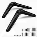 TV Stand Legs for 32 40 42 43 45 49 50 Inch Screens TVs, Not Universal, Table Top TV Stand Legs Replacement with Screws, No Drilling, Easy Installation, Black