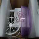 Cotton Candy Machine, Mini Cotton Candy Maker Machine for Kids with Sugar Scoop, Easy & Safe to Use, Purple Vintage Portable Candy Floss Maker for Birthday, Home, Party Gatherings, Christmas Gift