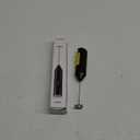 Bonsenkitchen Powerful Milk Frother for Coffee, Fast Handheld Drink Mixer with Stainless Steel Whisk, Battery Operated Hand Frother Stirrer Wand-Black