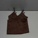 Tank Bodysuit for Women Tummy Tucker Shapewear Butt Lifter Body Shaper Compression Bodysuit (Small, Brown)