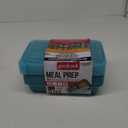 GoodCook Meal Prep Rectangle Two Compartment 8 -Piece, Teal, Made without BPA