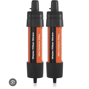 4 Pack Water Filter Straw - Portable, Compact, Multipurpose Water Purification Device for Emergency Kits, Outdoor Activities, Camping, Travel