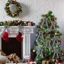 WILLBOND 6 Pcs Christmas Buffalo Plaid Bow Black and White Stripe Wreath Bow Xmas Garland for Christmas Tree Home Crafts Decoration Supplies 6 x 12 Inches(Black and White)