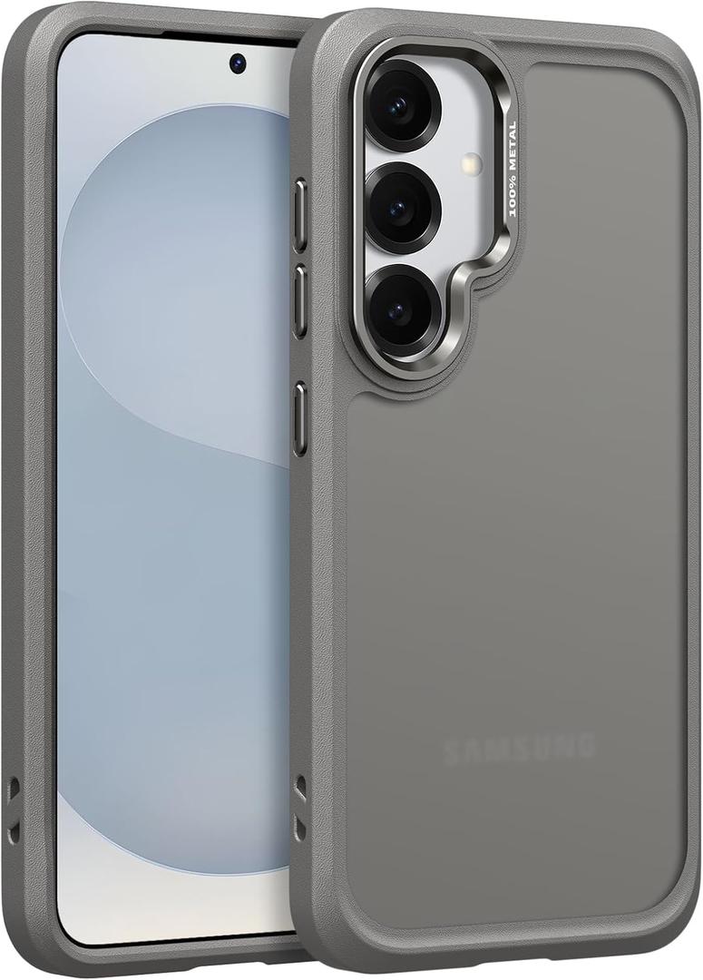 Rayboen Matte Shockproof for Samsung Galaxy S25 Case, Gray
