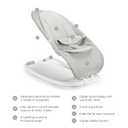 Munchkin Electric Baby Bouncer & Rocker with Digital Touch Display, Soothing Sounds & 3 Recline Positions - Automatic Bouncing & Rocking, Grey