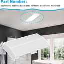 S53740000 Exhaust Fan Light Lens, Bathroom Vent Fan Light Lens Cover, Fits for Broan,Nutone 605P, 660, 660P, 660RP, 665, 665F, 665N, 665RF, 665RP, 665RSP, 668, 668N, 668P, 668RP, VH668P