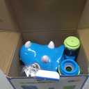 EagleStone Moveable Dinosaur Shooting Toys Triceratops Action,Kids Shooting Games with LCD Score Record&LED, Enhancing Hand-Eye Coordination Toys for Boys and Girls (10b-blue)