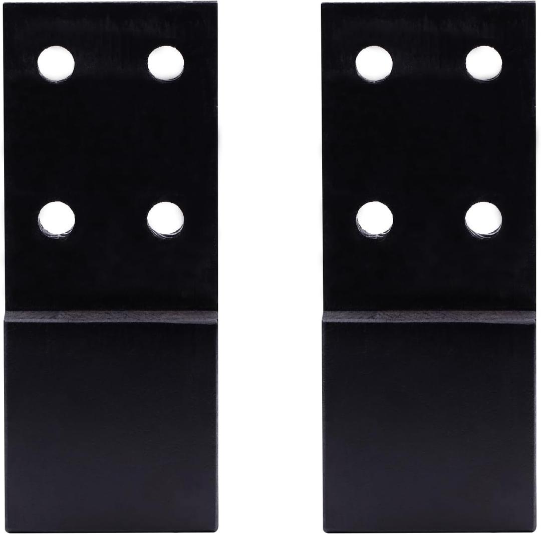Bed Frame Legs Replacement Parts Bed Feet Furniture Support Leg Reinforcement Kit for Wooden Beds Table Cabinet Sofa Bolt-On Direct Replacement Straight Leg Replace Part Not Plastic Black 2 PCS 3inch