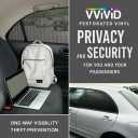 VViViD One-Way Perforated Black Vinyl Privacy Window Film Adhesive Glass Wrap Roll (50ft x 54 inches)