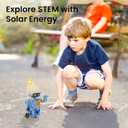 Sillbird Solar Building Robot Kit STEM Gift for Boys Aged 8-13, DIY Science Educational Toys for Kids Teens Birthday, 12-in-1 Solar or Battery Powered Robotic Set with 196 Pieces