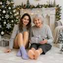 Geyoga 6 Pairs Fuzzy Socks Women Soft Fluffy Cozy Slipper Winter Warm Microfiber Plush Sleeping Socks Gifts for Valentines