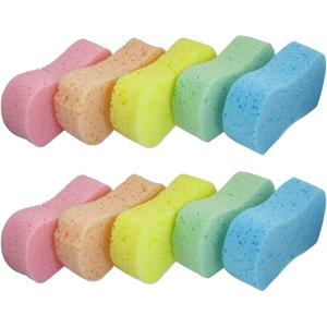 Lantee Large Sponges - Car Cleaning Supplies - Big 10 Pcs High Foam Cleaning Washing Sponge Pad for Car, Household Cleaning and Water Games