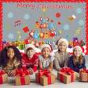 2 x gisgfim Christmas Bulletin Board Decoration Set Guitar Christmas Tree Paper Cutouts Merry Xmas Music Classroom Bulletin Board Decor for Xmas Winter Holiday School Door Home Wall(Guitar)